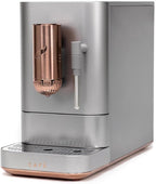 Café Affetto Automatic Espresso Machine + Milk Frother | Built-In & Adjustable Espresso Bean Grinder | One-Touch Brew in 90 Seconds | Steel Silver, 1.2 Liter, (C7CEBBS2RS3)