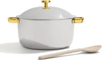 Our Place Titanium Perfect Pot Pro - 6.75 Qt No-Coating Nonstick Stock Pot | Tri-Ply Titanium & Stainless Steel | Oven-Safe up to 750°F & Compatible with All Cooktops | Includes Spoon | Gold
