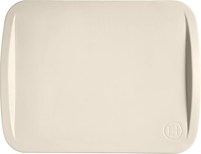 Emile Henry The Maestro 16.9" x 13" Pizza Stone, Crème