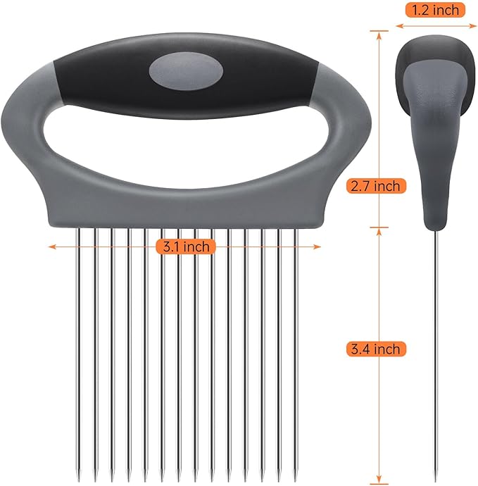 Onion Slicer PRO | Onion Cutter | Holder for Slicing | Lemon Vegetable Cutter for Potato and Tomato, Avocados, Eggs, Food Slicer Assistant Tool for Slicing Fruit and Meat