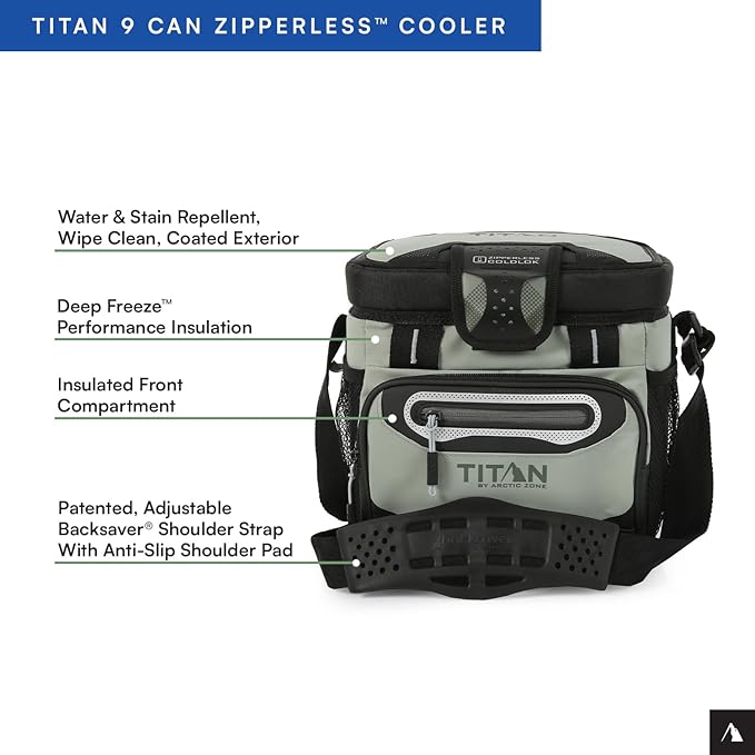 Titan by Arctic Zone 30 Can Zipperless Soft Cooler with HardBody Liner