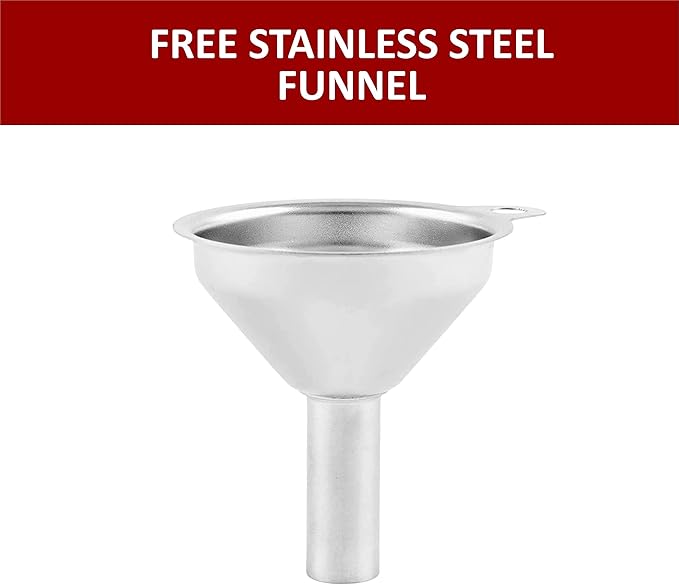 Orii 20 Jar Stainless Steel Rotating Spice Rack - No Spices - Stainless Steel Lids and Glass Jars