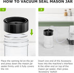 Bonsenkitchen Vacuum Sealer Machine + Mason Jar Sealer Kit, Fast-Compact/Multi-Functional Food Vacuum Sealer with External Vacuum System & 40 Vacuum Bags, Silver