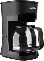 12-Cup Coffee Maker, 1.5L Drip Coffee Machine with One-Touch Brewing, Glass Carafe, Anti-Drip System, Reusable Filter, Easy-to-Use Home & Office Coffee Brewer