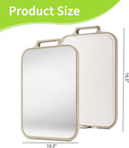 Titanium Cutting Board, Double Sided Cutting Board for Kitchen with Food Grade Pure Titanium and Wheat Straw PP, Easy to Clean, Stand-Up Design