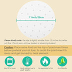 100pcs 11 Inch Round Air Fryer Liners, Fits 12-Inch Bamboo Steamer Baskets, Premium Perforated Parchment Paper Sheets, Non-stick Basket Mat, Perfect for Steaming/Baking/Air Fryers/Cooking