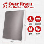Cooks Innovations Non-Stick Oven Protector Mat - Heavy Duty Nonstick Oven Rack Liners to Protect Convection, Electric, Gas, & Microwave Ovens - BPA & PFOA Free Heat Resistant Baking Mat