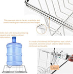 Stainless Steel Dish Drying Rack(15"L x 8.3"W x 4.2"D), Expandable Fruit & Vegetable Drain Rack over Sink, Dish Drainer Rack in Sink, with Stainless Steel Utensil Holder & 16" Silicone Mat