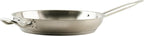 Winco Commercial-Grade Stainless Steel Fry Pan with Helper Handle, Natural Finish, 12"