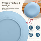 Homienly 40-Piece Dinnerwave Sets, Service for 8, Wheat Straw Dinnerware Set - Plates and Bowls Set with Cups, Lightweight Microwave and Dishwasher Safe Dish Set for Dinner, Outdoor - Multi Light