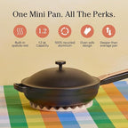 Our Place Mini Always Pan 2.0-8.5” (1.2 Qt) Nonstick, Toxin-Free Ceramic Cookware | Patented 10-in-1 Aluminum Frying & Sauté Pan | Safe for Oven, Induction & All Cooktops up to 450°F | Char