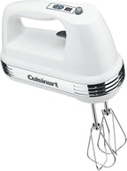 Cuisinart HM-90S Power Advantage Plus 9-Speed Handheld Mixer with Storage Case, White