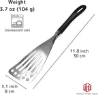 Seki Japan Right Handed Stainless Steel Spatula Wide Thin Slotted Turner Kitchen Utensils