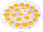 HANSGO Deviled Egg Containers with Lid, Portable Deviled Egg Platter Carrier Holder Trays with 22 Slots for Holiday Party and Home Kitchen, Clear