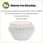 Coffee Filters 8-12 Cup, 7.875 inch x 3.25 inch, 100 Count Basket Coffee Filters, White Disposable 8 to 12 Cup Coffee Filter Paper
