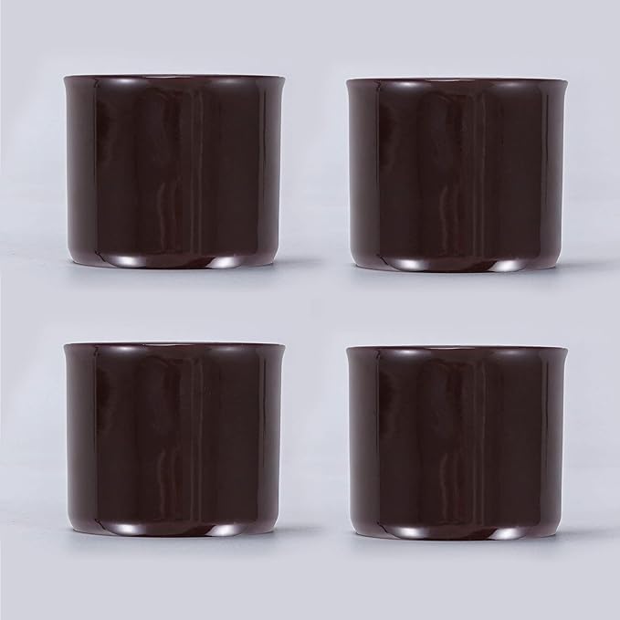 Espresso Cups Set of 2, Ceramic Espresso Cups, Expresso Shots Cups, 2.5oz Tea Cups, Demitasse Cups (4, magic inside)