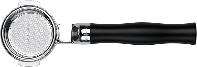 Normcore 58 mm Silm Naked Bottomless Portafilter Fits E61 Group Head, ECM, Rocket, Sanremo, Synesso, Slayer, VBM, Black Anodized Aluminum Handle and 18g Basket