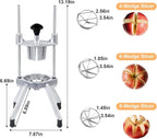 Commercial Lemon Cutter 4 & 6 & 8 Section with V-Shaped Stainless Steel Blades Easy Wedger Fruit Lime Slicer Vegetable Chopper Dicer for Home Bar Restaurant