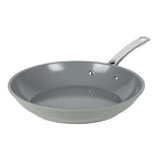 Sur La Table Kitchen Essentials 10 Inch Fry Pan PFA Free Titanium Ceramic Nonstick Interior Forged Aluminum Cookware Frying Pan - Green - Induction Compatible