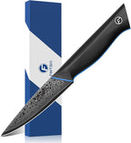 3.75 Inch Paring Knife, Fruit Knives with G10 Handle, 67-Layer Japanese Damascus Steel Forged Small Kitchen Knife, Ultra Sharp Knves with Exquisite Package