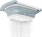 Qimh Collapsible Colander | Over The Sink Silicone Kitchen Strainers and Colanders with Extendable Handles | Veggies, Fruit and Pasta Foldable Strainer for Kitchen, 6-Quart, BPA Free