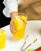 LUXU Drinking Glasses 19 oz, Thin Highball Glasses Set of 4,Clear Tall Glass Cups For Water, Juice, Beer, Drinks, and Cocktails and Mixed Drinks