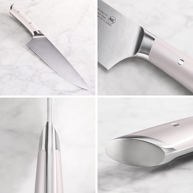 Cangshan HELENA Series German Steel Forged Starter Knife Set (White, 3-Piece)