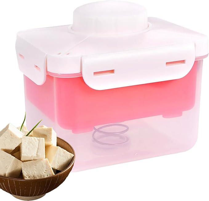 Adjustable Tofu Press - Effortlessly Remove Water from Silken, Firm & Extra Firm Tofu, BPA-Free, Dishwasher Safe - Perfect for Tofu and Cheese Enthusiasts