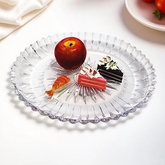 Glass Fruit Bowl or Decorative Bowl, used for Kitchen counter or living room center table decoration, Centerpiece Bowl (11.6in)