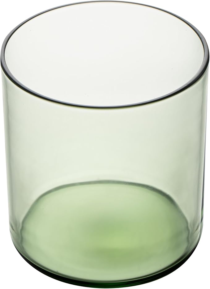 Restaurantware-Vetri 10 Ounce Old Fashioned Glasses, 24 Dishwashable Whiskey Glasses - No-Lead, Durable, Green Glass Tumblers For Scotch, For Drinking Liquor, Cocktail, Bourbon, Cognac, And More