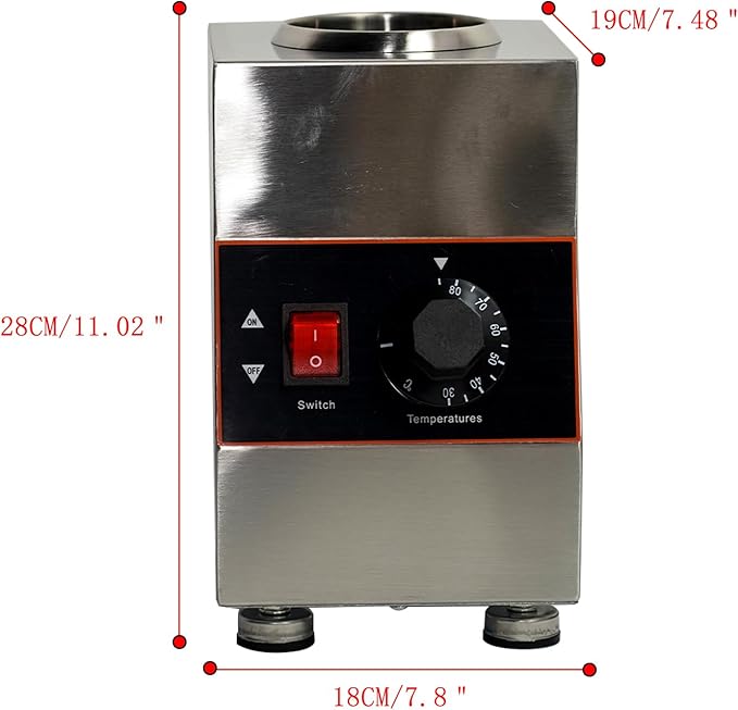 Commercial Electric Sauce Warmer Electric Cheese Sauce Warmer Hot Fudge Warmer Dispenser Cheese Dispenser Warmer with 1 Pump (1 Pump Head)
