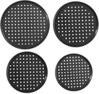 Round Pizza Pans with Holes 8 Packs Nonstick Carbon Steel Pizza Tray for Oven, 9/10/11/12 Inch
