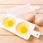 Microwave Egg Cooker, Microwave Egg Boiler Egg Poacher, Egg Cooker for microwave, Plastic Microwave Double Egg Poacher, Microwave Oven Egg Steamer Kitchen Cooking Gadgets