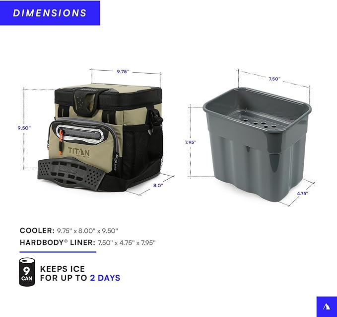 Titan by Arctic Zone 30 Can Zipperless Soft Cooler with HardBody Liner