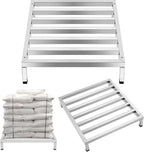 2 Pack Dunnage Rack 23. 6" Long x 23. 6 Wide, 3. 9" Height Stainless Steel Dunnage Rack 1000+ Pound Capacity Storage Commercial Food Service Storage in Restaurant Kitchens Shop(Detachable)