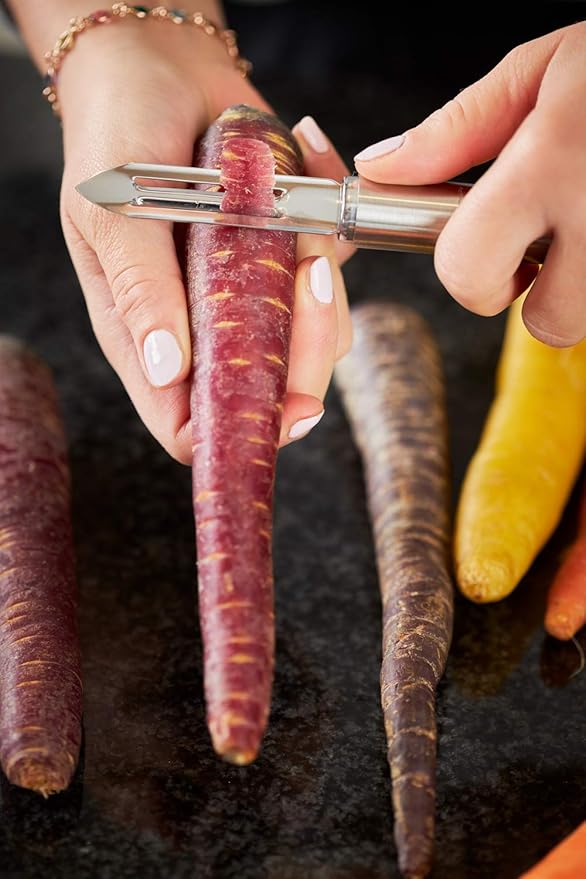 Rosle Stainless Steel Round-Handle Peeler, 7.3-inch