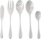 KNORK's Original Flatware Set - 45 Piece Glossy Silverware Set with Knork Forks - Durable and Stylish Knork Flatware Set for Everyday Use, Service for 8