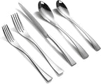 Lemeya 20-Piece Silverware Set for 4,Heavy Duty 18/10 Stainless Steel Cutlery Set with Forged Stand Knife,Modern Flatware Utensils Set,Forks Spoons and Knives Set,Mirror Polished,Dishwasher Safe