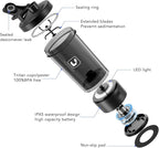 Electric Shaker Bottle USB C Rechargeable Protein Shaker Bottle Shaker cups for Protein Shakes Mixer with 24oz BPA Free Tritan Meal Replacement Shakes Made with Tritan Portable Blender Cup (Black)