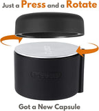 Easy-Seal Coffee Capsule Refill Kit for Nespresso Vertuoline with a Brush, Scoop, Reusable Capsule Holder, and 80 Premium Foil Seals