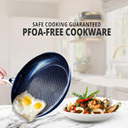 THE COOK'S COMPANY Non-Stick Frying Pan - Premium Skillet for Everyday Cooking, Nonstick Pan for Easy Cleanup, Durable Pan for Versatile Cooking Needs (Size: 8inch)