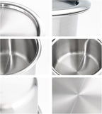 CaKE 3PCS Stainless Steel Food Storage Containers Set With Lids Canister Kitchen Appliances Dishwasher Safe Premium South Korea