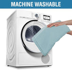 H.VERSAILTEX Linen Textured Table Cloths 60 x 104 Inch Premium Solid Tablecloth Spill-Proof Waterproof Table Cover for Dining Buffet Feature Extra Soft and Thick Fabric Wrinkle Free, Aqua