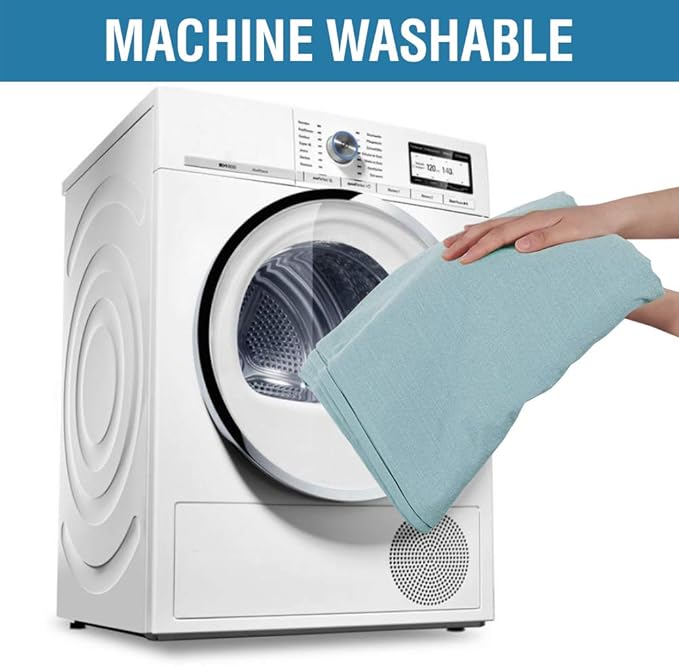 H.VERSAILTEX Linen Textured Table Cloths 54 x 70 Inch Premium Solid Tablecloth Spill-Proof Waterproof Table Cover for Dining Buffet Feature Extra Soft and Thick Fabric Wrinkle Free, Aqua