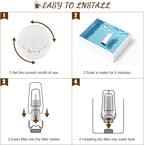 Replacement Water Filter for Breville Espresso Machine Barista Touch Bes880, Barista Pro BES878, Oracle Touch BES990, Oracle BES980, Dual Boiler BES920 Bambino ClaroSwiss Sage, Pack of 6