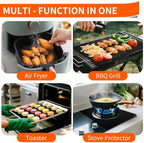 Oven Liners for Bottom of Oven, Heavy Duty Non-stick Teflon Oven Mat for Bottom of Oven, Reusable Oven Liners for Bottom of Electric Oven, BPA & PFOA Free, 23.6"X 15.7", 2/4 Pack