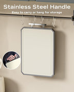 SNOWCLAD Stainless Steel Cutting Board,Double Sided Steel Cutting Boards for kitchen,Stainless Steel/Wheat straw pp Large Board for meat,non toxic Chopping,16 * 11 Inch,Dishwasher Safe