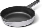 Caraway Cast Iron Skillet - 8” Enameled Cast Iron Pan With 3 Layer Enamel Coating - No Seasoning Required - Compatible With All Stovetops - Free From Forever Chemicals - Gray