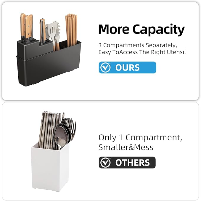 Dish Drying Rack for Kitchen Counter 2 Tier – Large Large Stainless Steel Dish Drainer with Drainboard & Utensil Holder, Bowl Rack，Easy Stallation Quick Drying Black Dish Rack Organizer,1-Pack