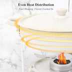 Chafing Dishes for Buffet 4 Pack, 5QT Food Warmers with Maifanite-Coated Pans, Stainless Steel Chafer Set for Parties, Wedding, Birthday, Catering, Church Events